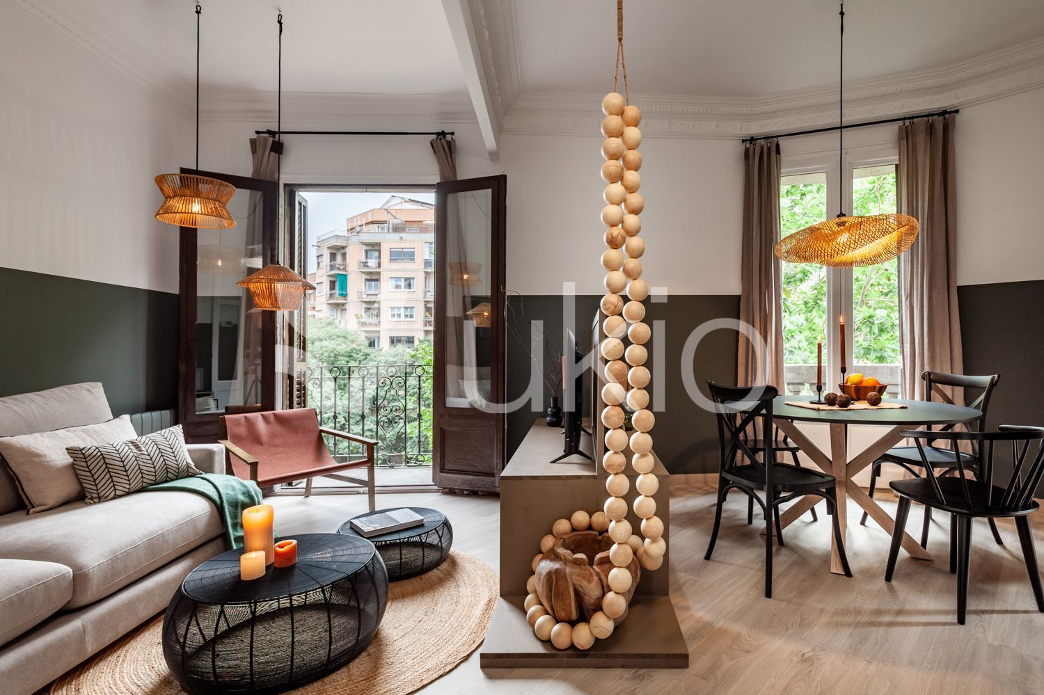 Living room of Apartment to rent in  Barcelona Capital  with Air Conditioner, Furnished and Oven