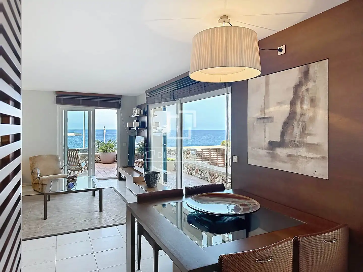 Wohnzimmer von Wohnung zur Miete in Ciutadella de Menorca mit Klimaanlage, Heizung und Privatgarten