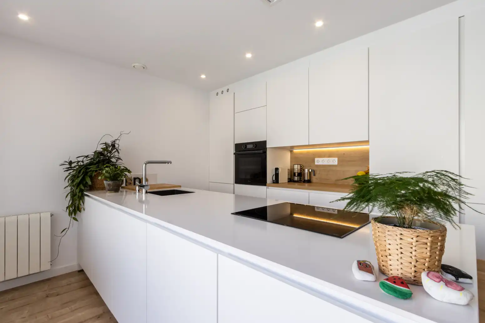 Küche von Wohnung zum Verkauf in Terrassa mit Klimaanlage, Heizung und Parkett