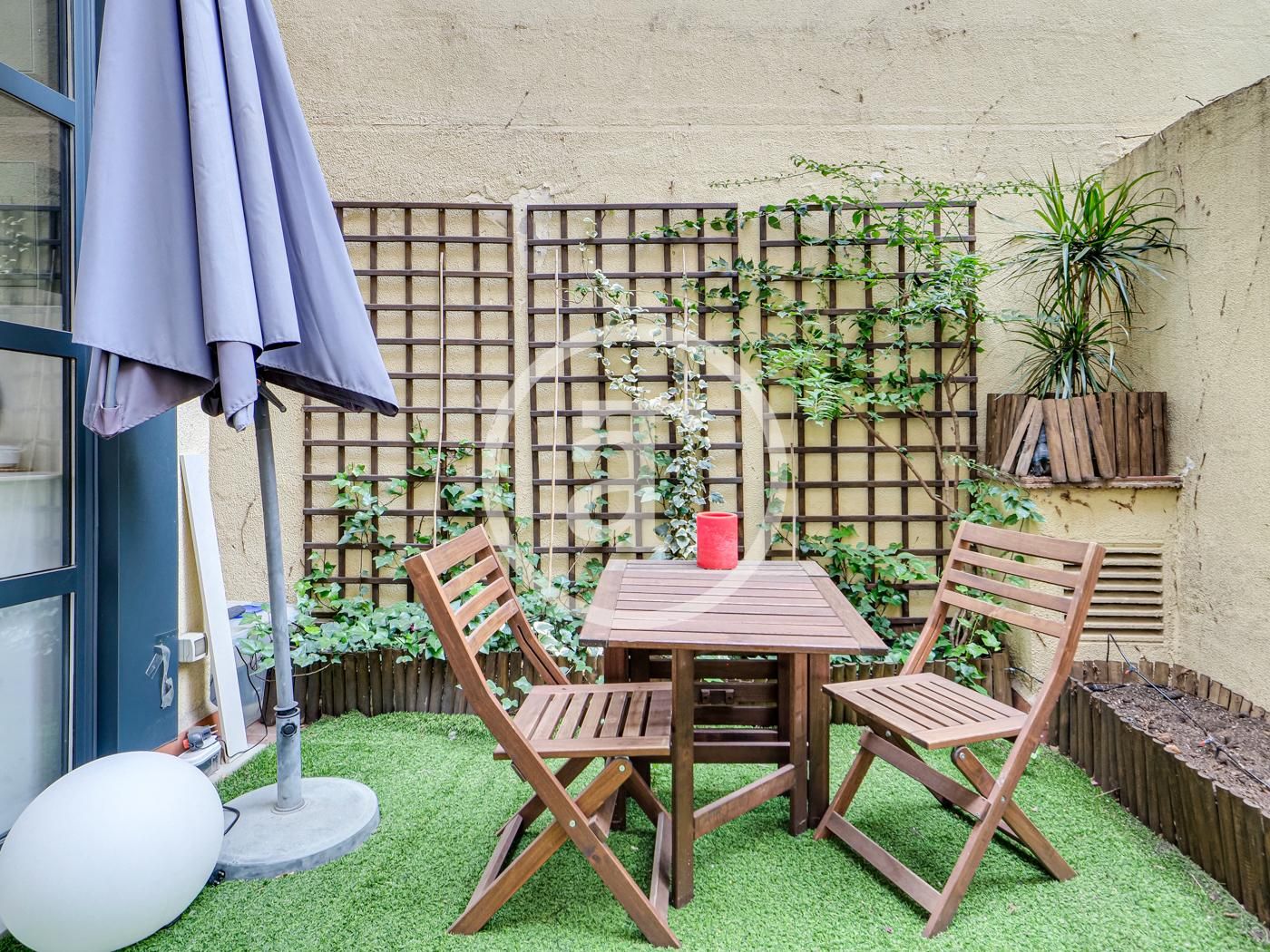 Terrace of Flat for rent in  Barcelona Capital  with Air Conditioner, Heating and Furnished