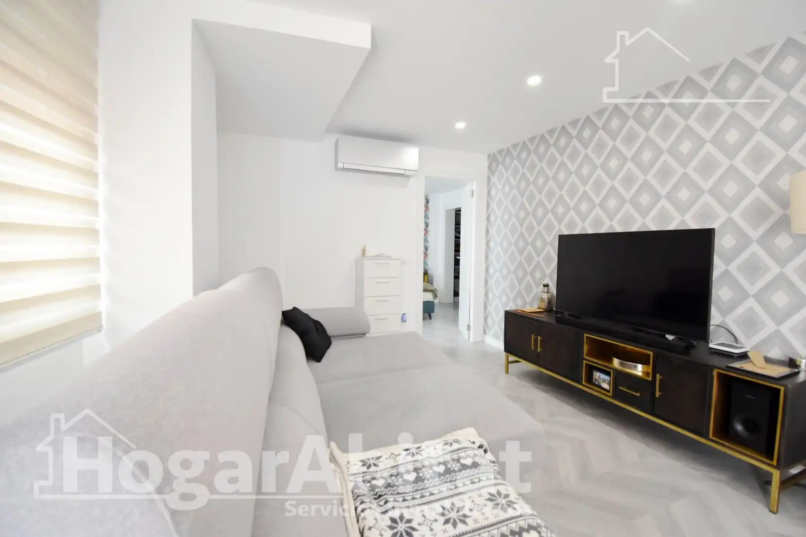 Sala de estar de Piso en venta en Oliva con Aire acondicionado, Calefacción y Terraza