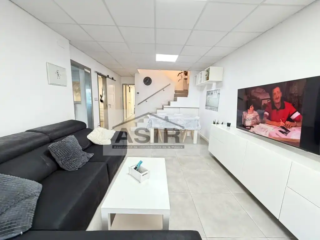 Sala de estar de Casa o chalet en venta en Polinyà de Xúquer con Aire acondicionado y Terraza