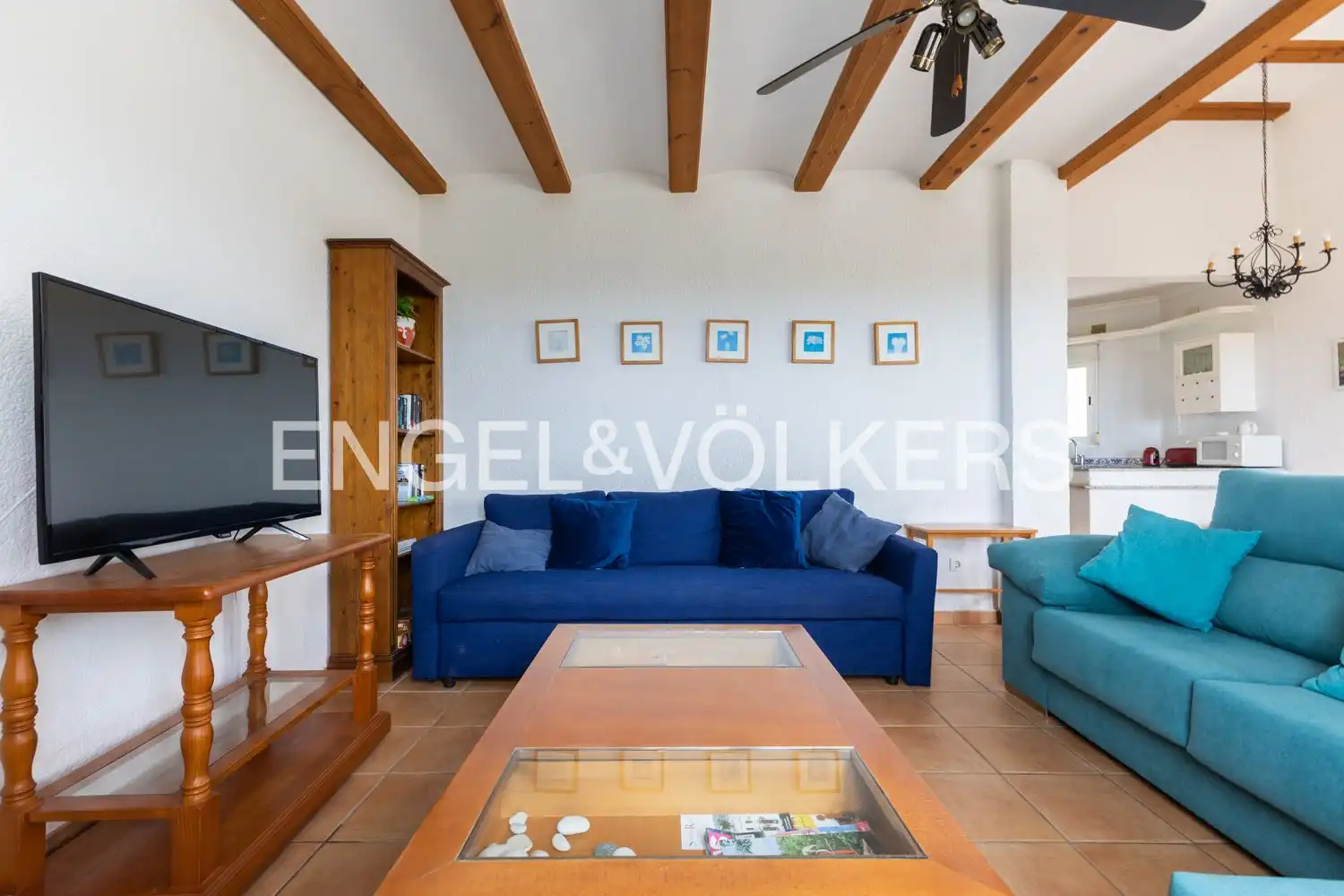 Sala d'estar de Casa o xalet en venda en Pedreguer amb Aire condicionat, Calefacció i Jardí privat