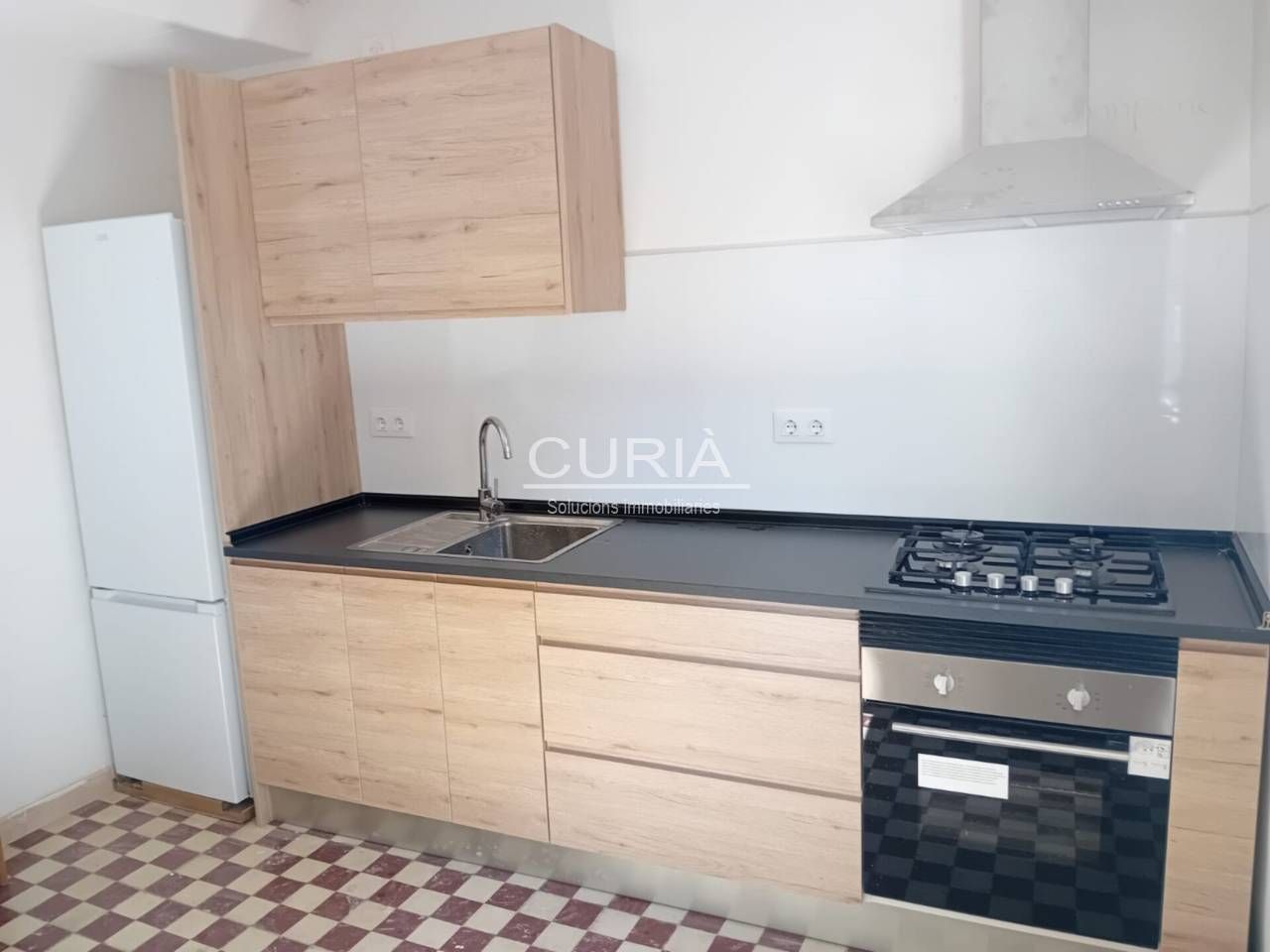 Cuina de Pis de lloguer en Albelda amb Calefacció, Terrassa i Moblat