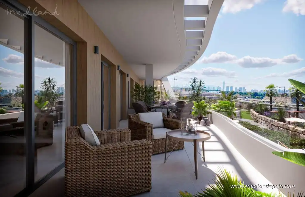 Apartamento con piscina en venta en Balcón de Finestrat - Terra Marina