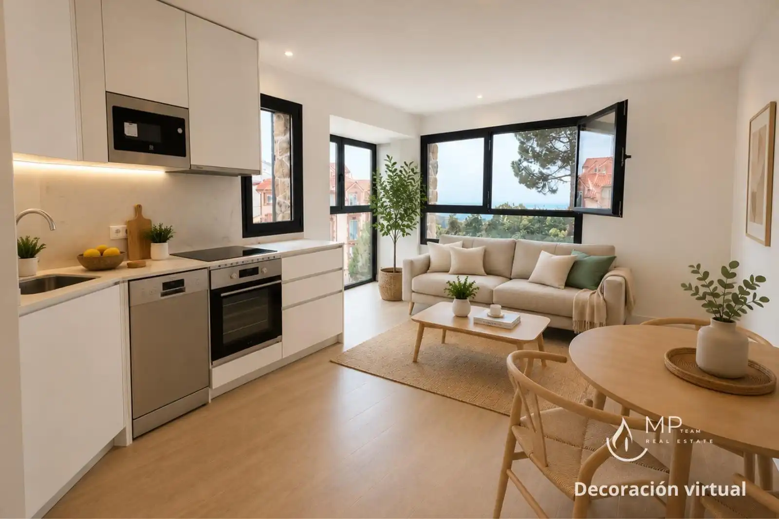 Sala d'estar de Apartament en venda en Miraflores de la Sierra amb Aire condicionat i Calefacció