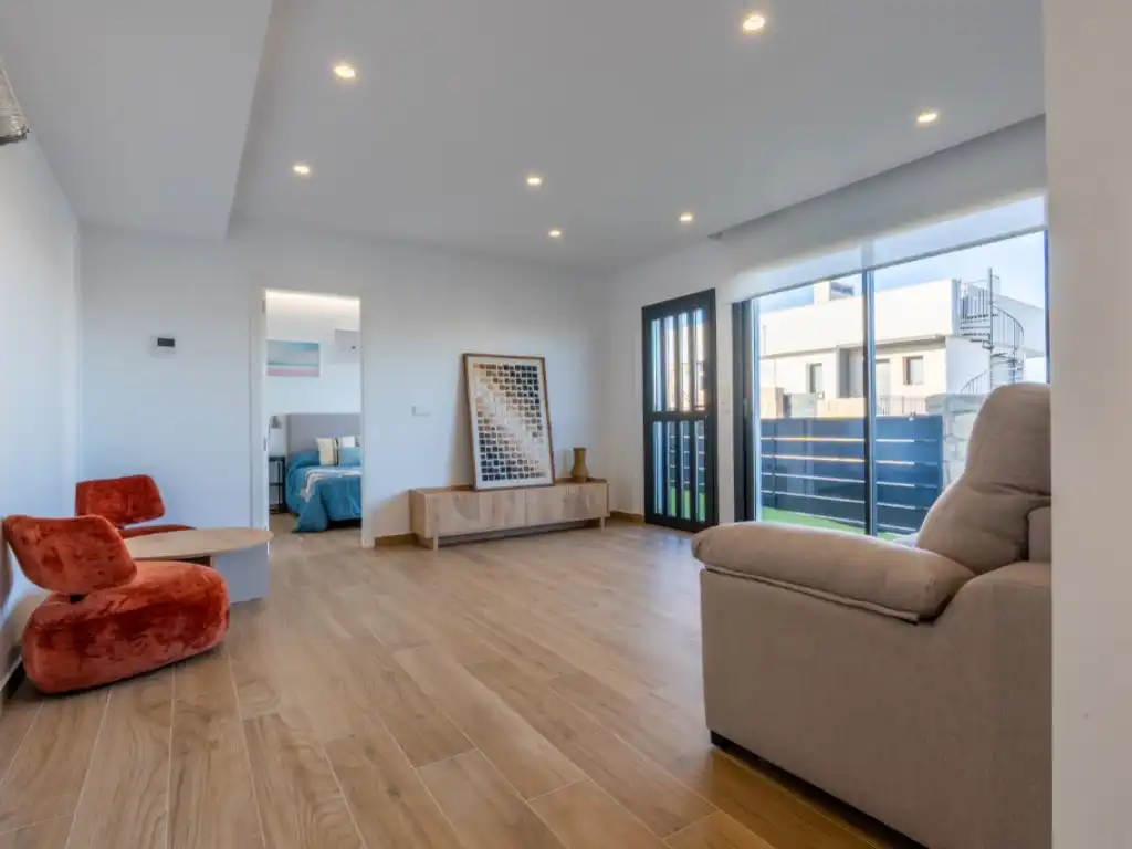 Sala d'estar de Casa o xalet en venda en Algorfa amb Piscina