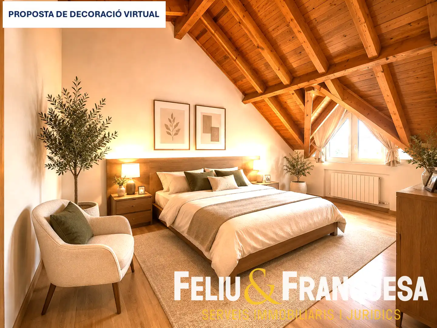 Bedroom of Houses for sale in Sant Cugat del Vallès  with Heating, Private garden and Terrace