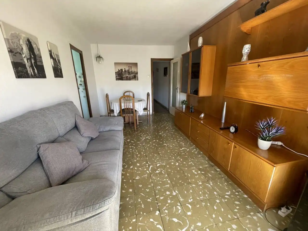 Sala de estar de Apartamento en venta en Granollers con Amueblado y Balcón