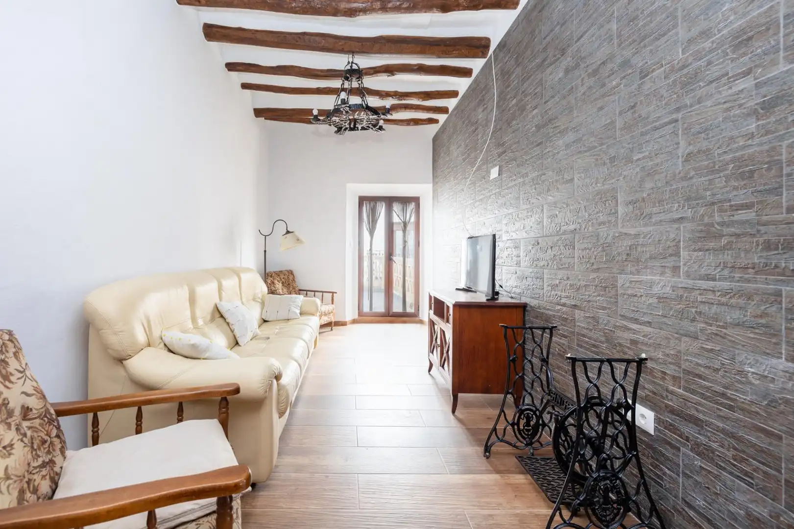 Sala de estar de Piso en venta en La Taha con Terraza