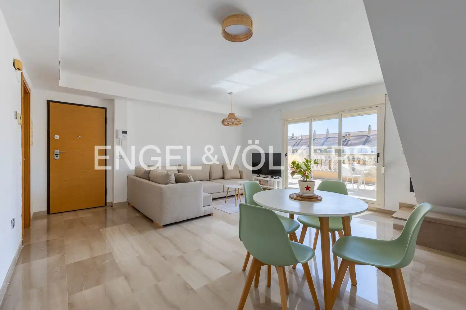 Living room of Duplexes for rent in Dénia  with Air Conditioner, Heating and Swimming Pool