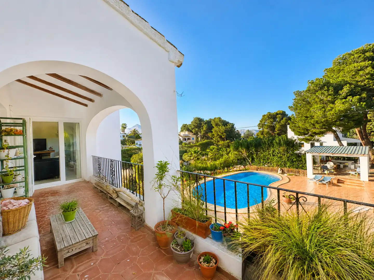 Garden of Houses for sale in Jávea / Xàbia  with Air Conditioner, Heating and Private garden