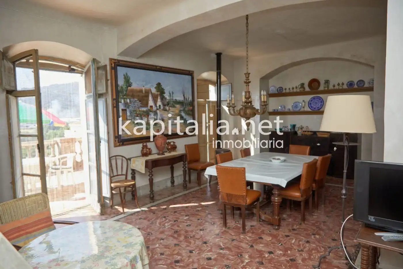 Esszimmer von Country house zum Verkauf in Bocairent mit Privatgarten, Terrasse und Balkon