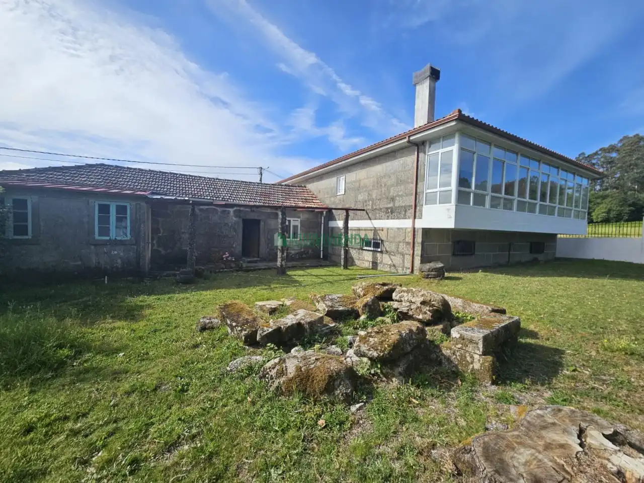 Vista exterior de Casa o chalet en venta en Covelo con Calefacción, Jardín privado y Terraza