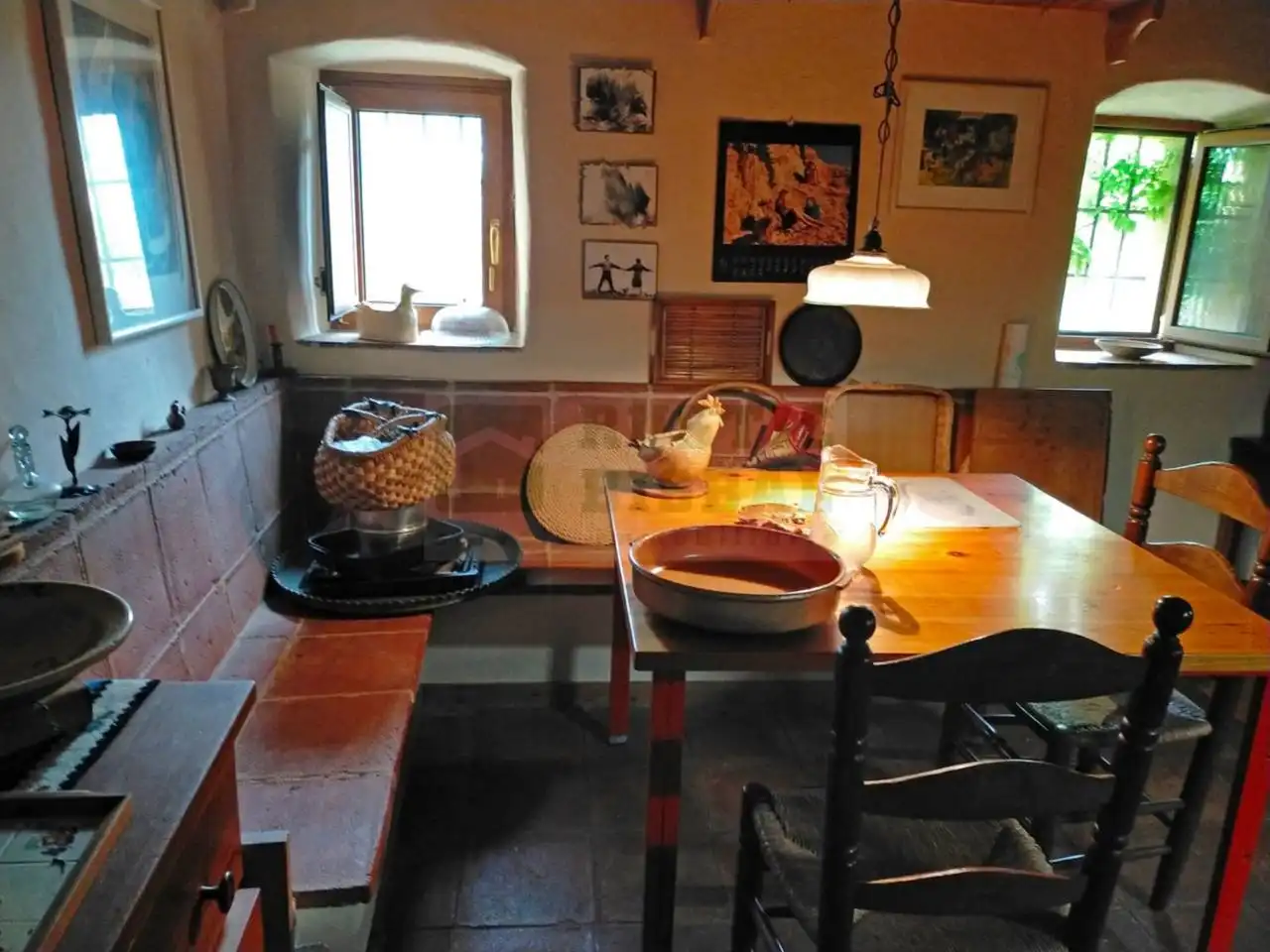 Cocina de Finca rústica en venta en Quart con Jardín privado