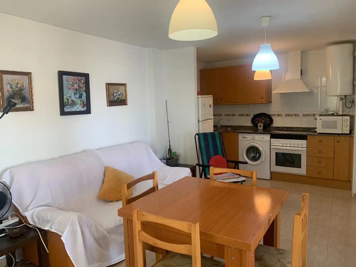 Wohnzimmer von Dachboden zum Verkauf in Chilches / Xilxes mit Klimaanlage und Terrasse