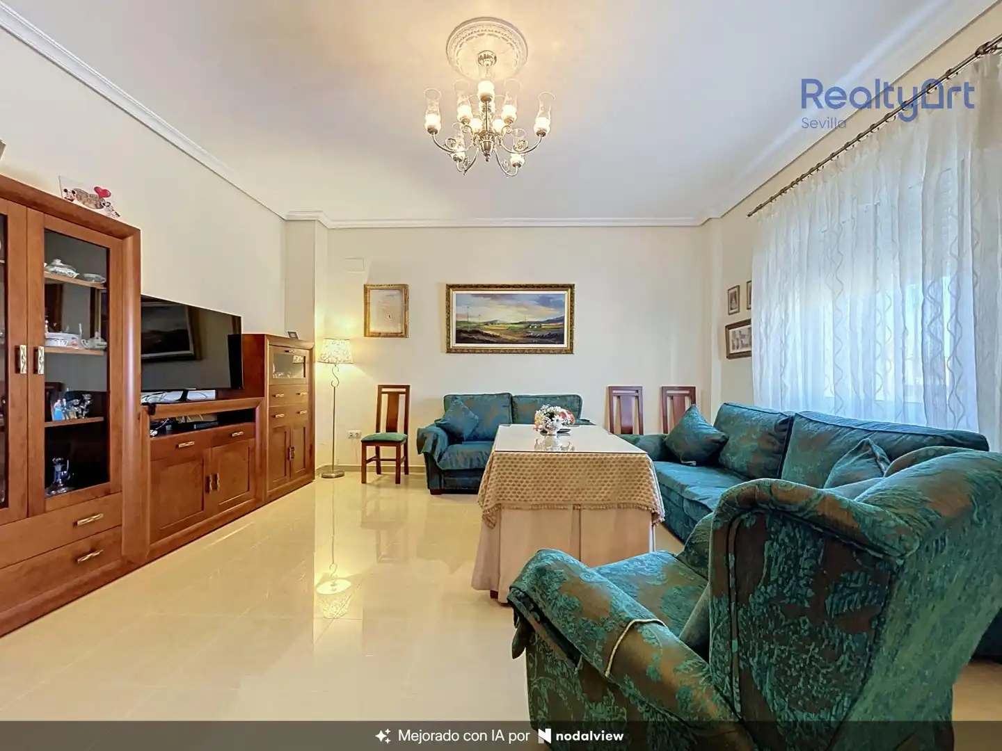 Living room of Houses for sale in Tomares  with Air Conditioner, Heating and Private garden