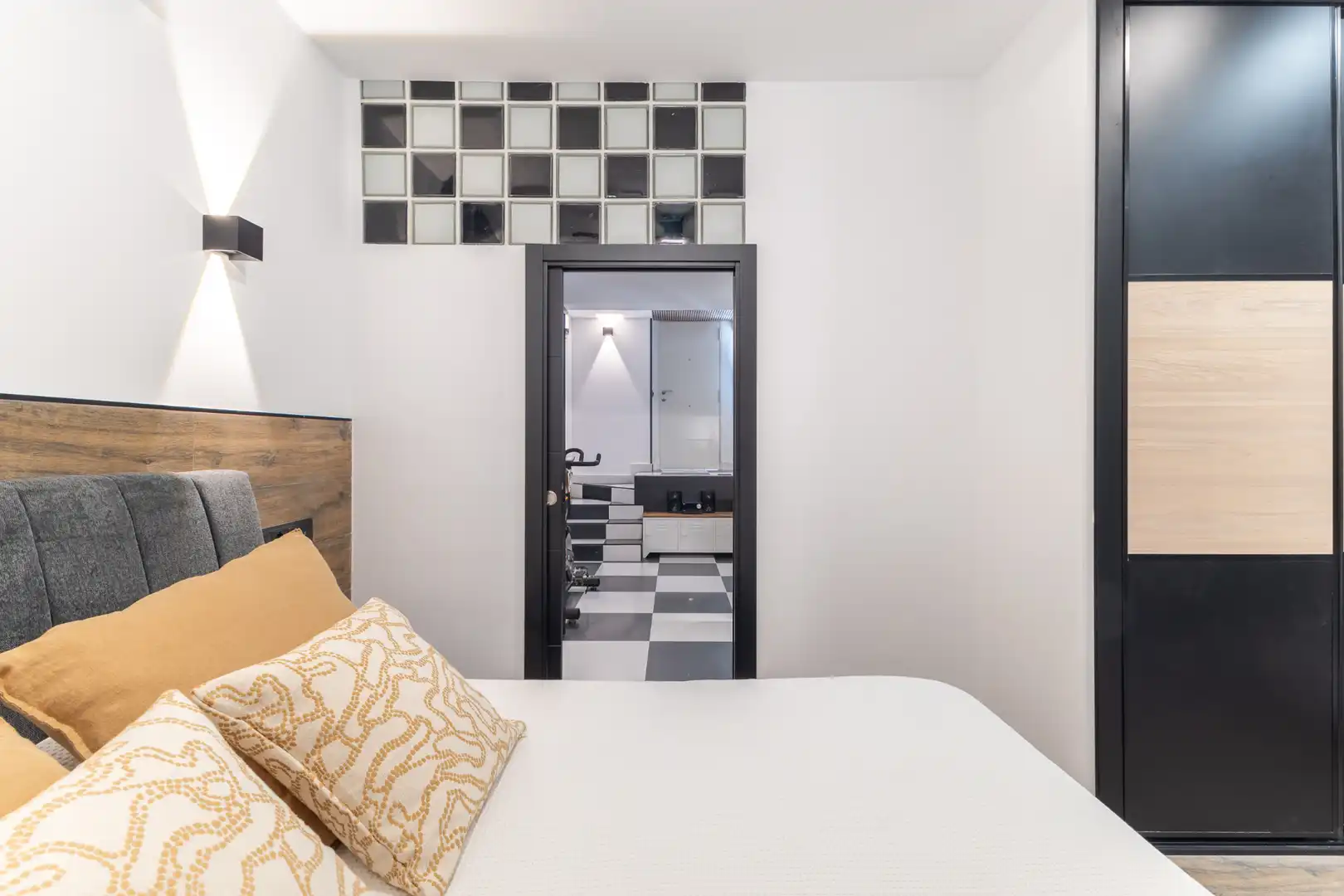 Habitación de Apartamento de alquiler en Madrid con Aire acondicionado, Calefacción y Amueblado