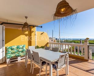 Terrace of House or chalet to rent in Cullera  with Air Conditioner, Heating and Private garden