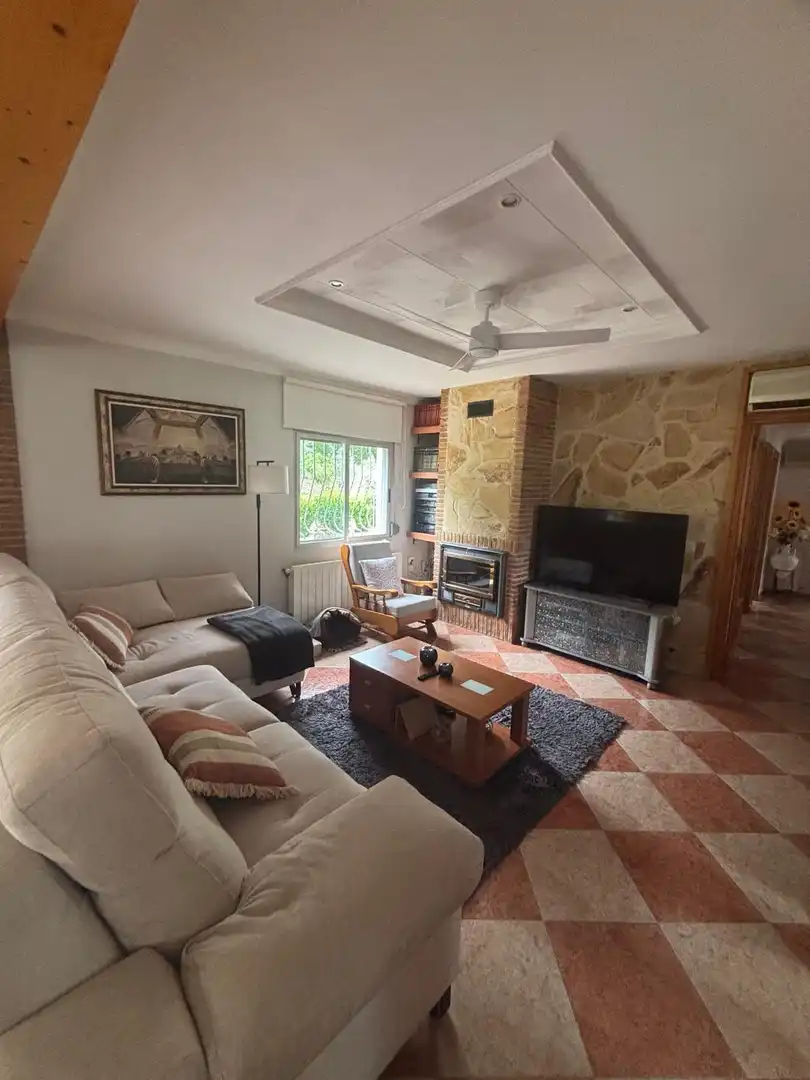 Living room of Houses for sale in Simat de la Valldigna  with Air Conditioner, Heating and Swimming Pool