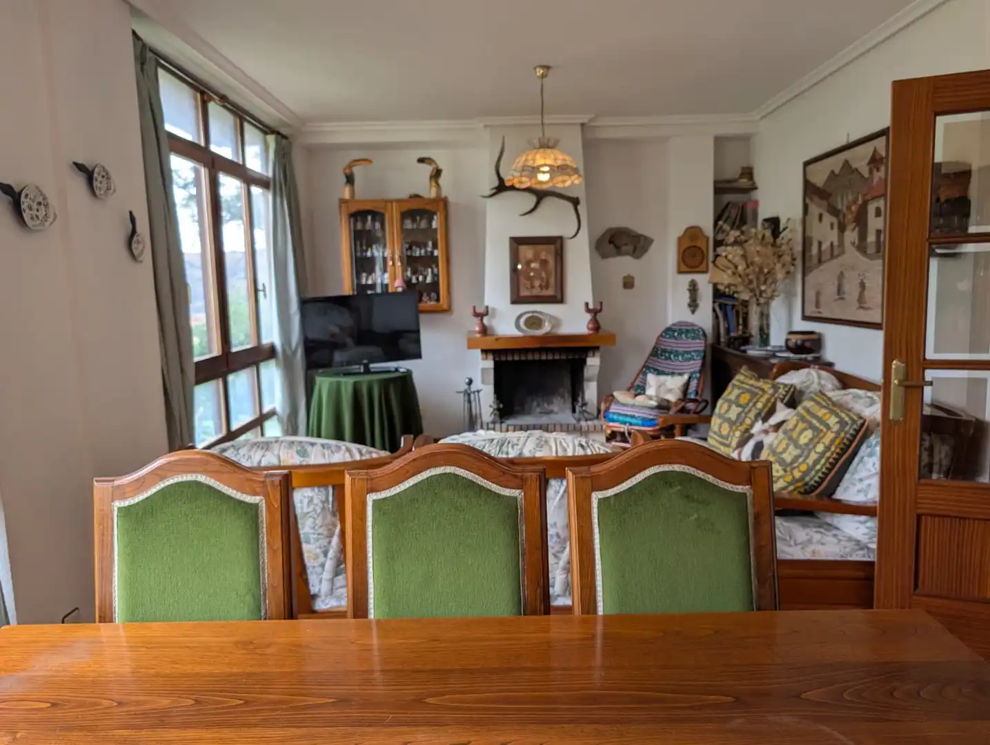 Dining room of Houses for sale in Zorraquín  with Heating, Private garden and Parquet flooring