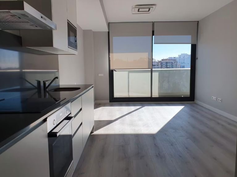 Cuina de Pis de lloguer en  Valencia Capital amb Aire condicionat, Parquet i Terrassa