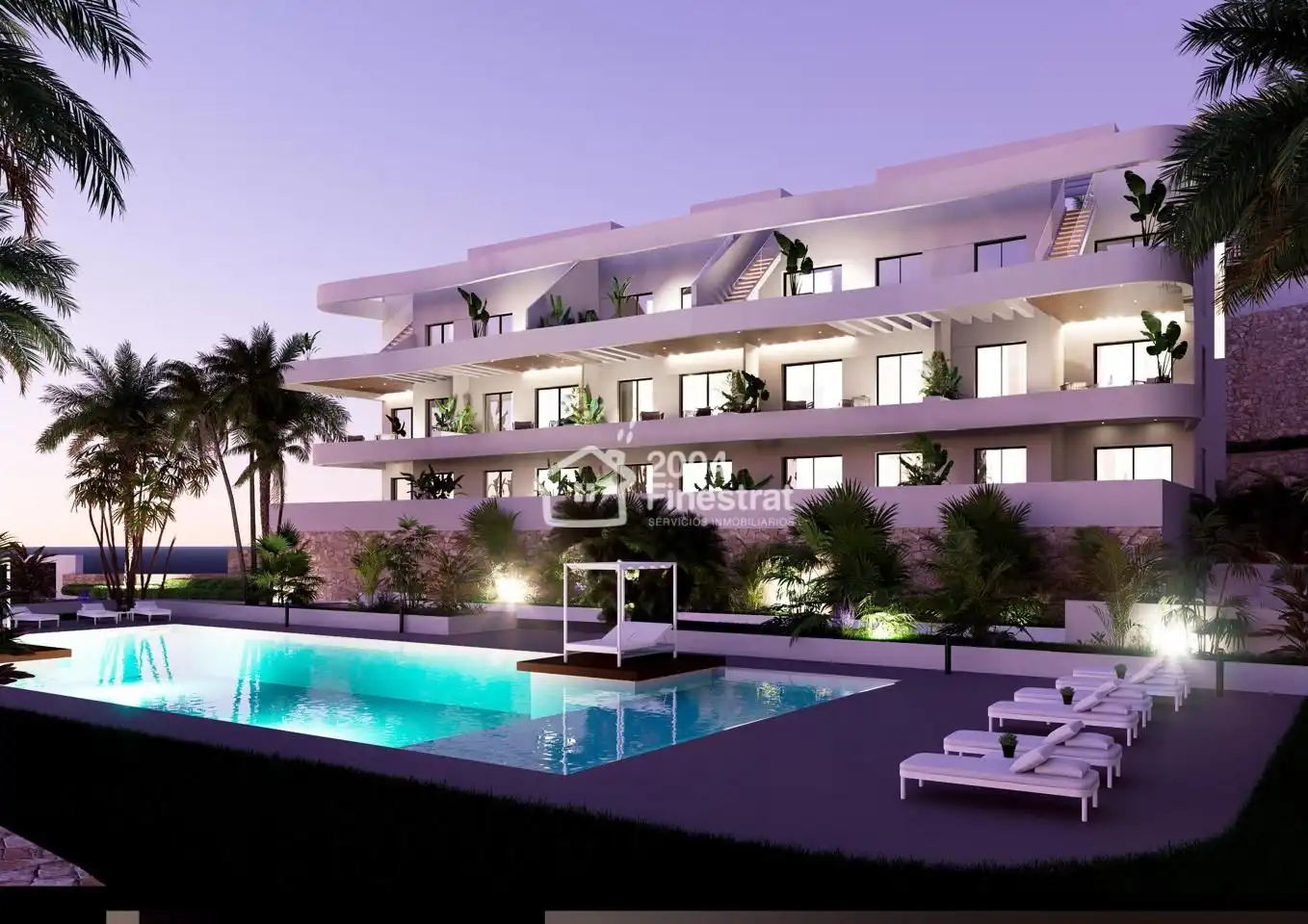 Vista exterior de Planta baixa en venda en Finestrat amb Terrassa i Piscina comunitària
