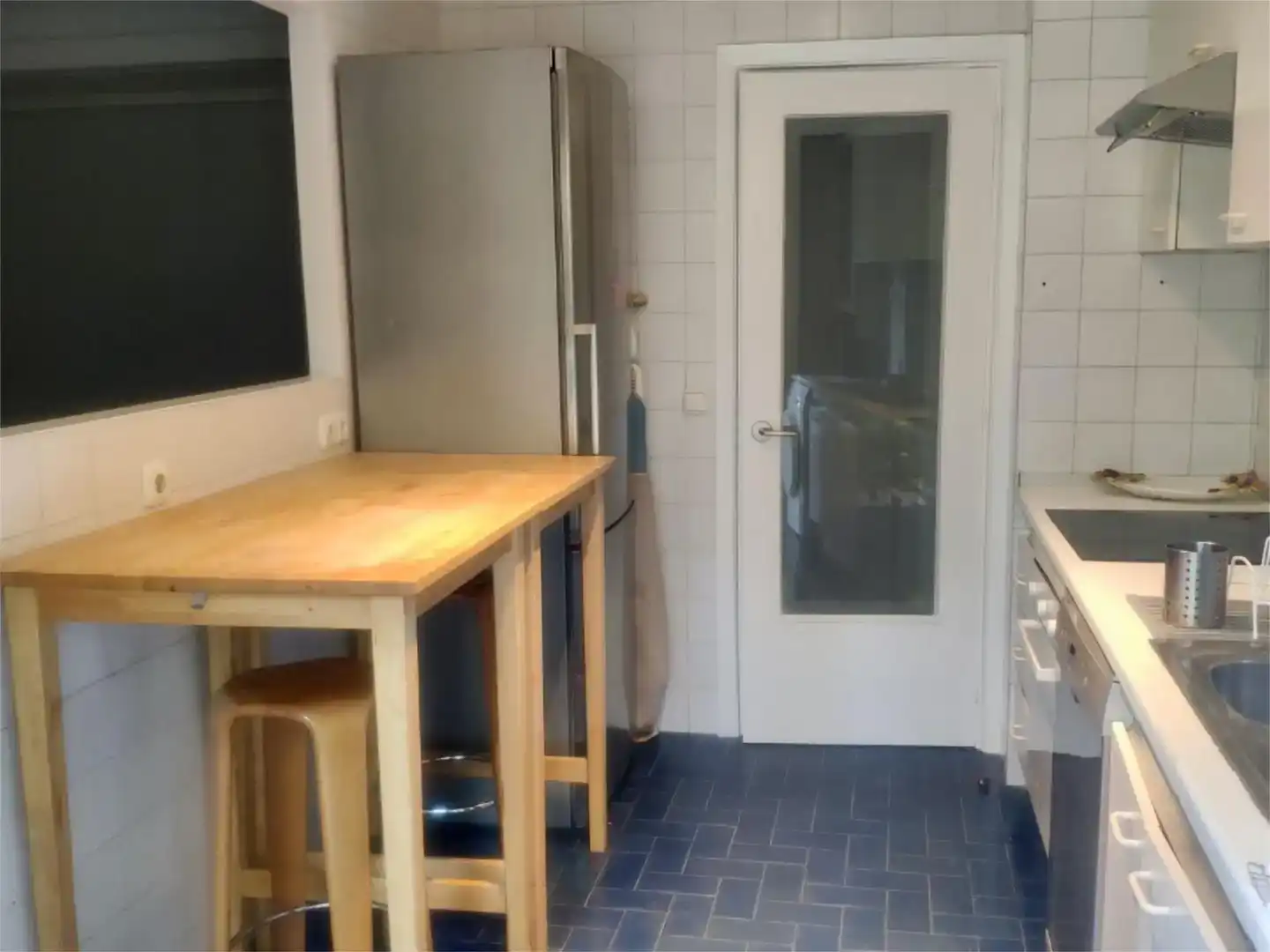 Küche von Wohnung zur Miete in Zarautz mit Privatgarten, Parkett und Schwimmbad