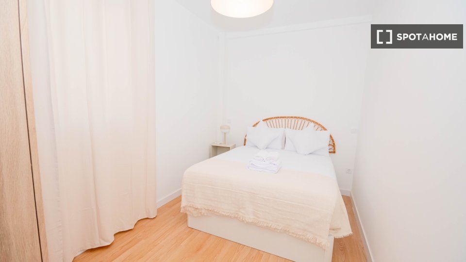 Bedroom of Flat to rent in  Madrid Capital  with Air Conditioner, Heating and Furnished