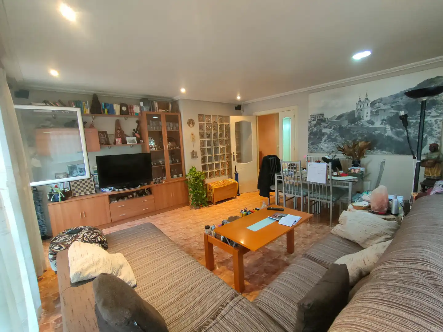 Sala de estar de Casa adosada en venta en Murcia con Aire acondicionado, Terraza y Horno