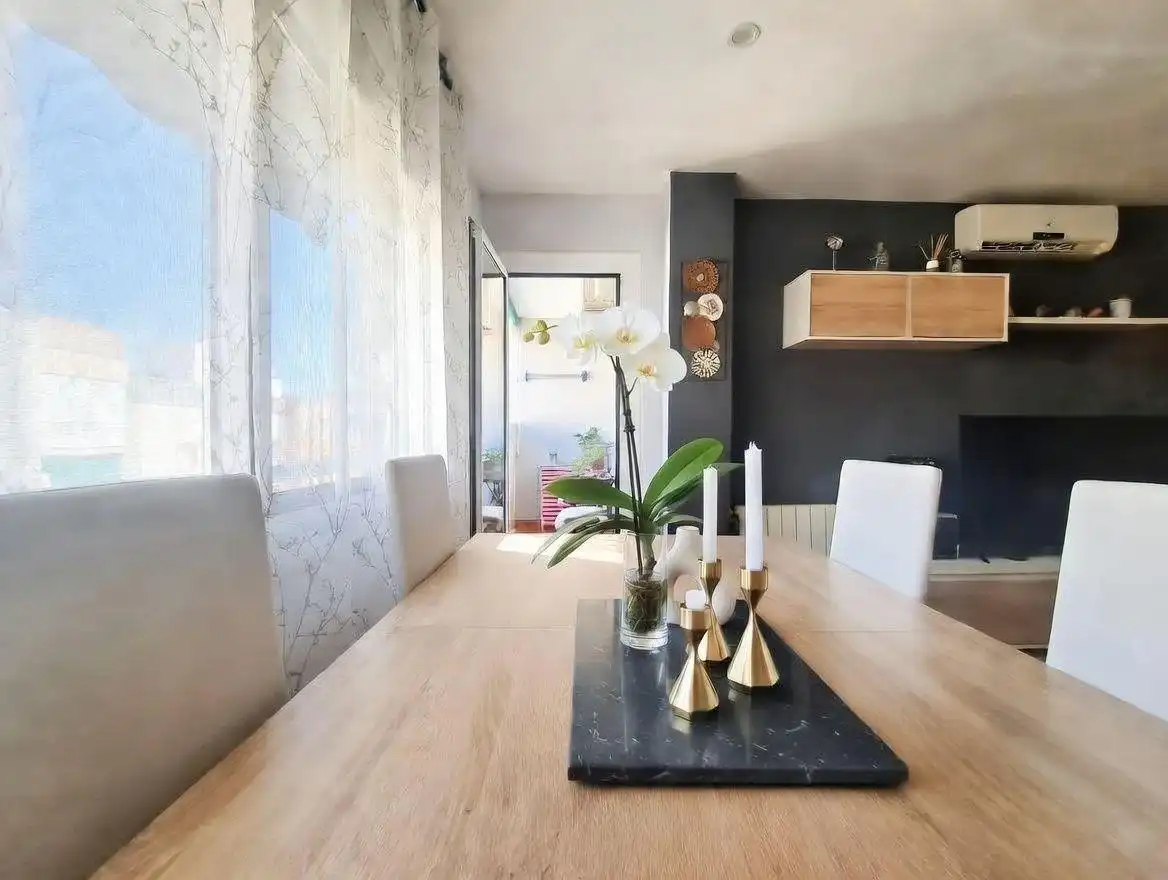 Dining room of Attic for sale in Sant Andreu de la Barca  with Air Conditioner, Heating and Storage room