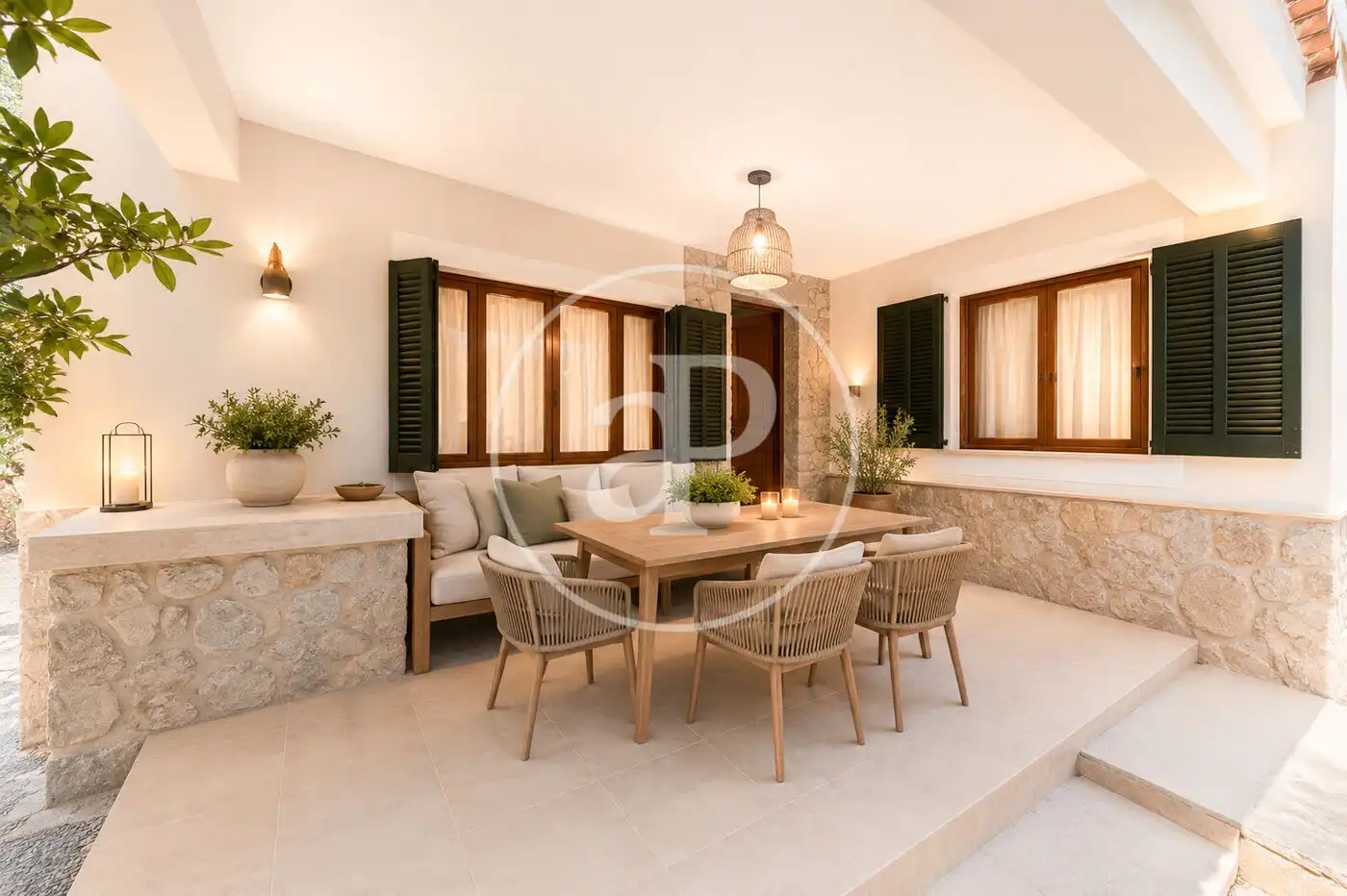 Terrasse von Wohnung zum Verkauf in Santanyí mit Privatgarten