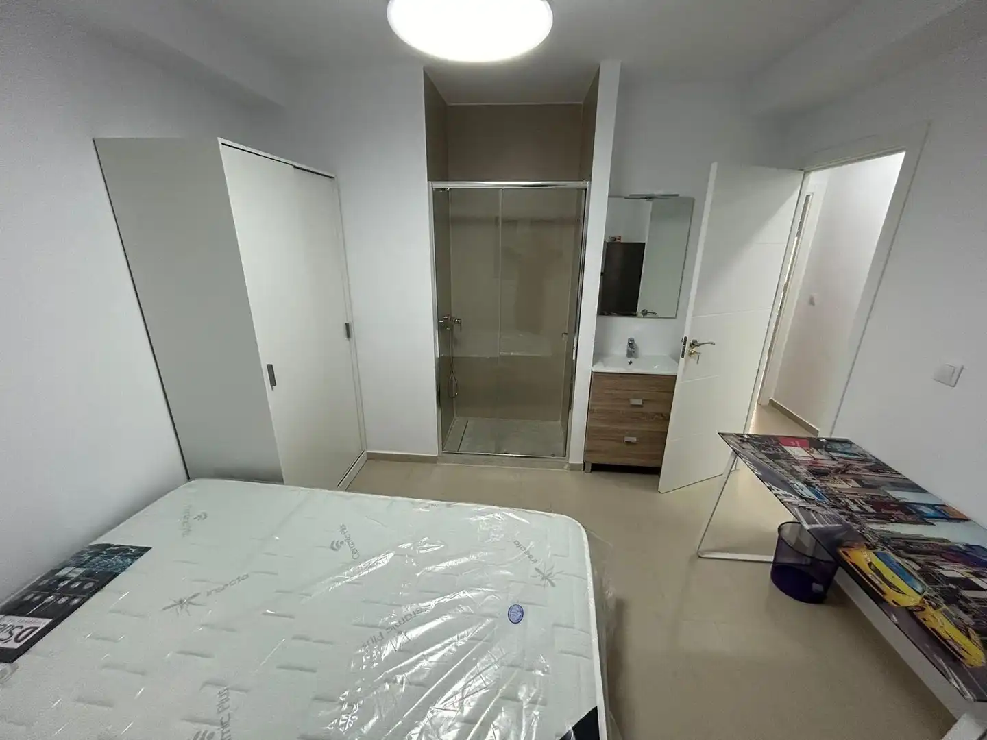 Schlafzimmer von Wohnung zur untervermieten in Almería mit Klimaanlage, Möbliert und Ofen