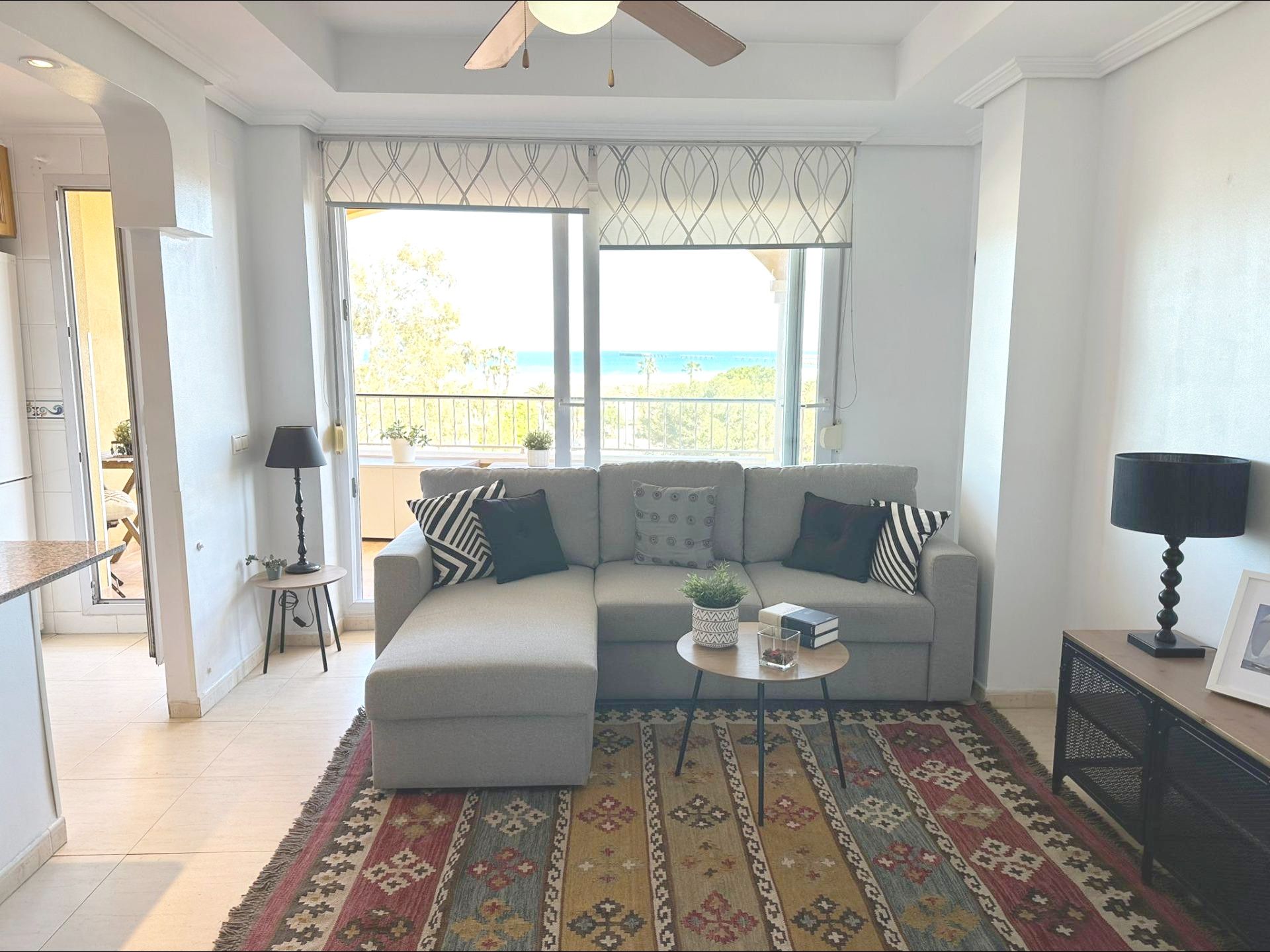 Living room of Flat to rent in Sagunto / Sagunt  with Air Conditioner, Heating and Terrace