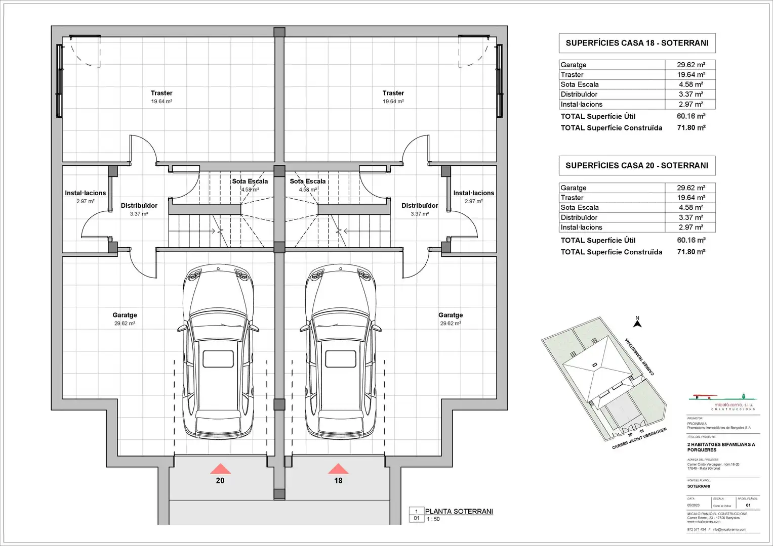 Casa bifamiliare con terrazza in vendita a Porqueres, imagen 3