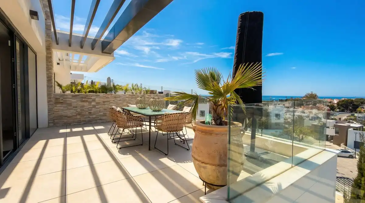 Terraza de Dúplex en venta en Marbella con Aire acondicionado, Terraza y Trastero