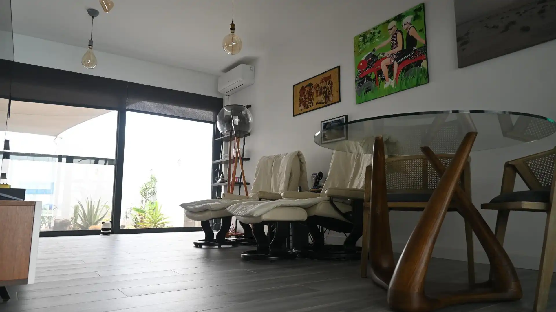Sala de estar de Casa adosada en venta en La Oliva con Aire acondicionado, Jardín privado y Terraza