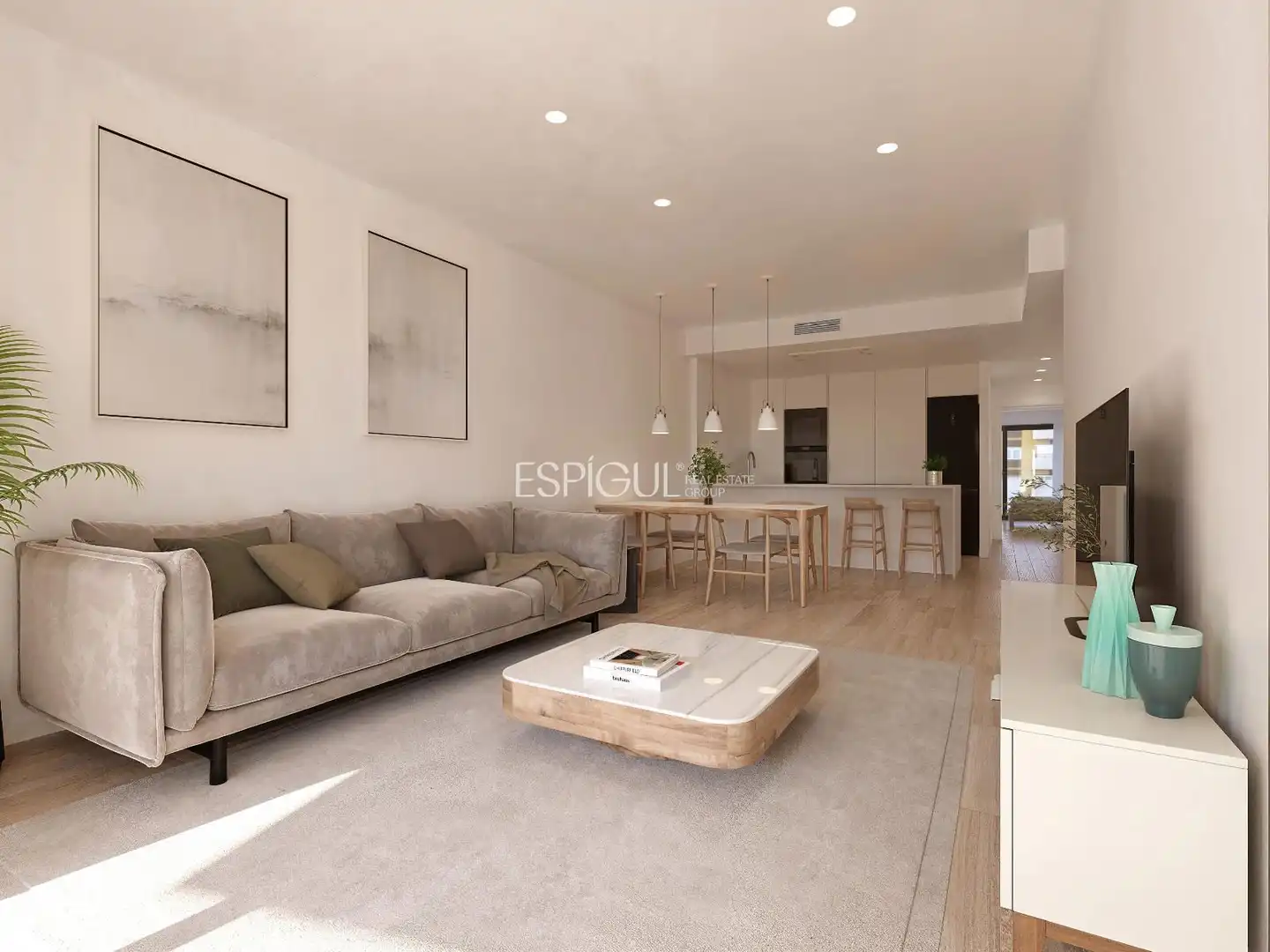 Living room of Flat for sale in Girona  with Air Conditioner, Heating and Terrace