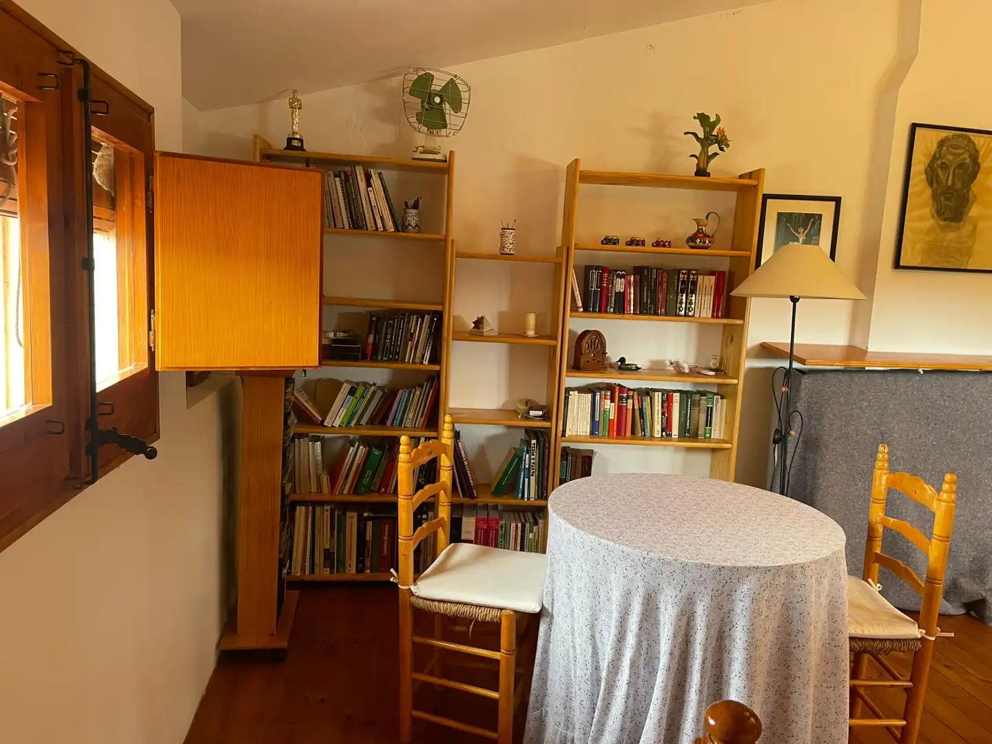 Living room of Houses for sale in La Pobla de Cérvoles  with Heating, Terrace and Furnished