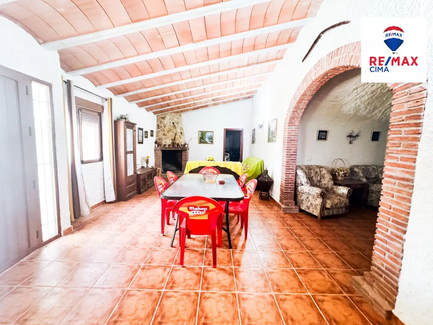 Menjador de Casa o xalet en venda en Cuevas del Campo amb Terrassa i Moblat
