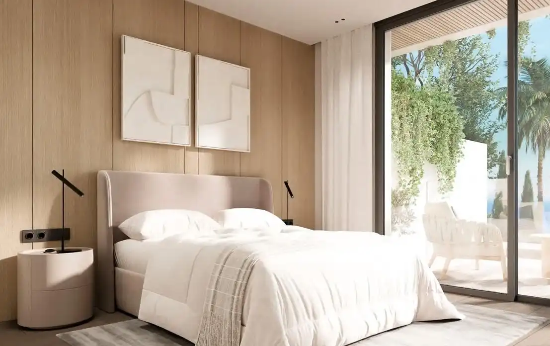 Habitación de Apartamento en venta en Estepona con Aire acondicionado, Jardín privado y Terraza