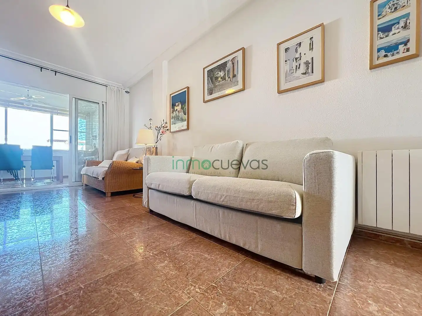 Sala d'estar de Àtic de lloguer en Vera amb Moblat
