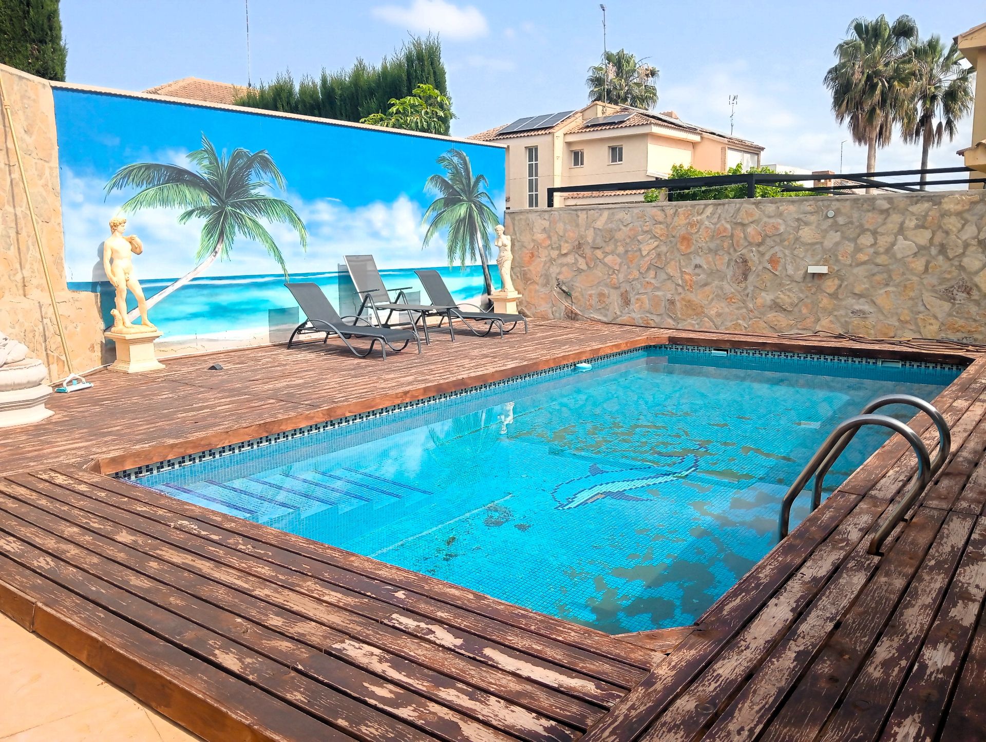 Piscina de Casa o xalet en venda en La Pobla de Vallbona amb Aire condicionat, Calefacció i Jardí privat