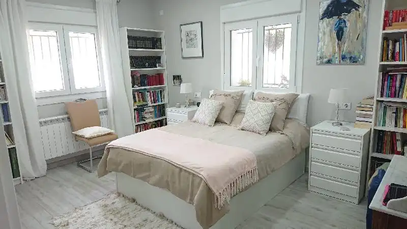Bedroom of Houses for sale in Plasencia  with Heating, Terrace and Furnished