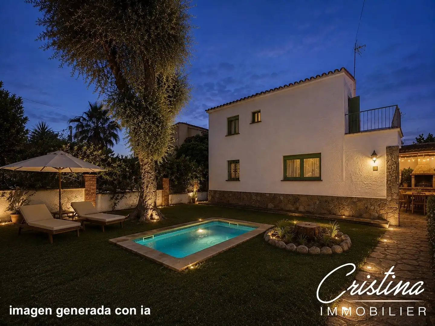 Piscina de Finca rústica en venda en Santa Cristina d'Aro
