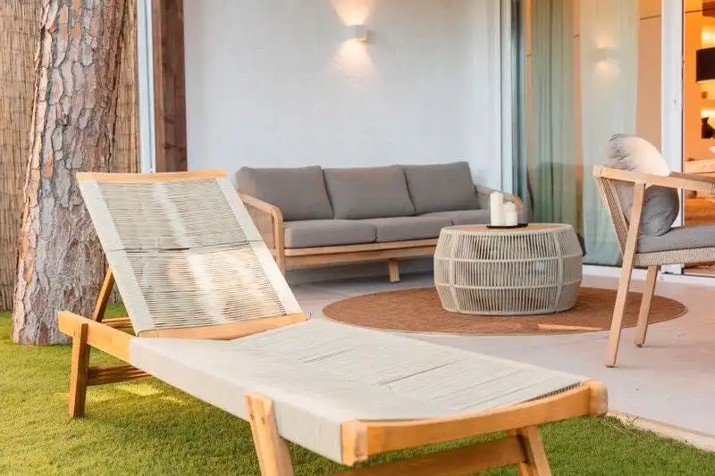 Terrasse von Wohnungen zur Miete in Marbella mit Klimaanlage, Möbliert und Fernseher