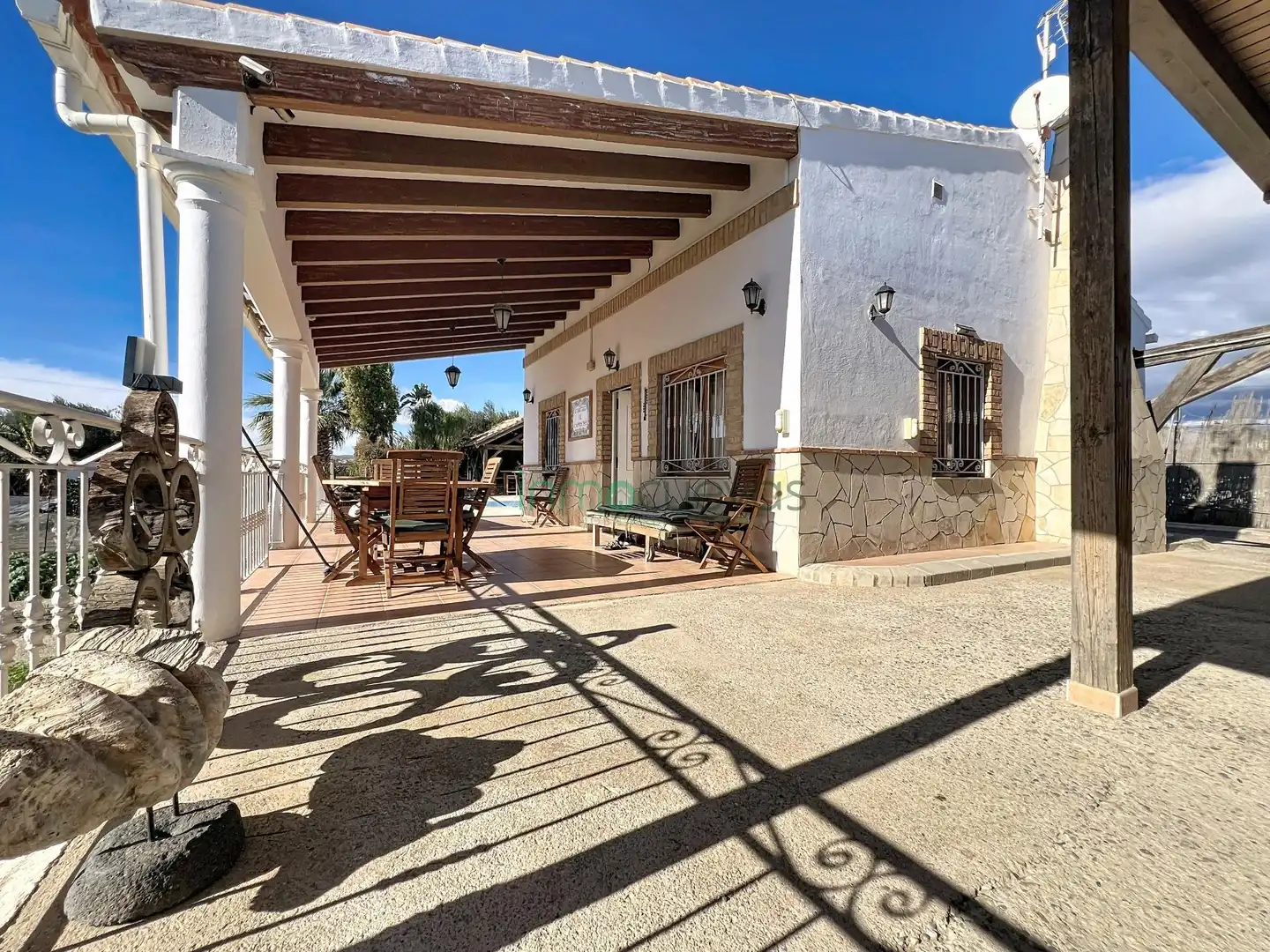Vista exterior de Finca rústica en venda en Cuevas del Almanzora amb Aire condicionat, Jardí privat i Terrassa