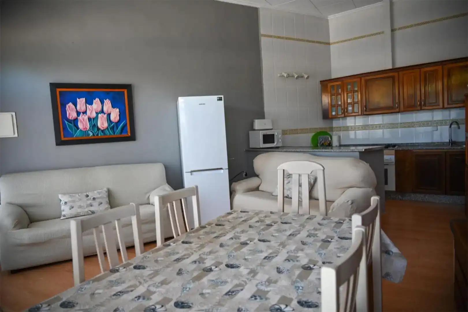 Esszimmer von Wohnung zur Miete in Cartagena mit Klimaanlage, Privatgarten und Parkett