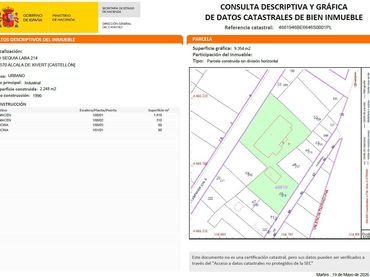 Terreno industrial en venta en Alcalà de Xivert pueblo
