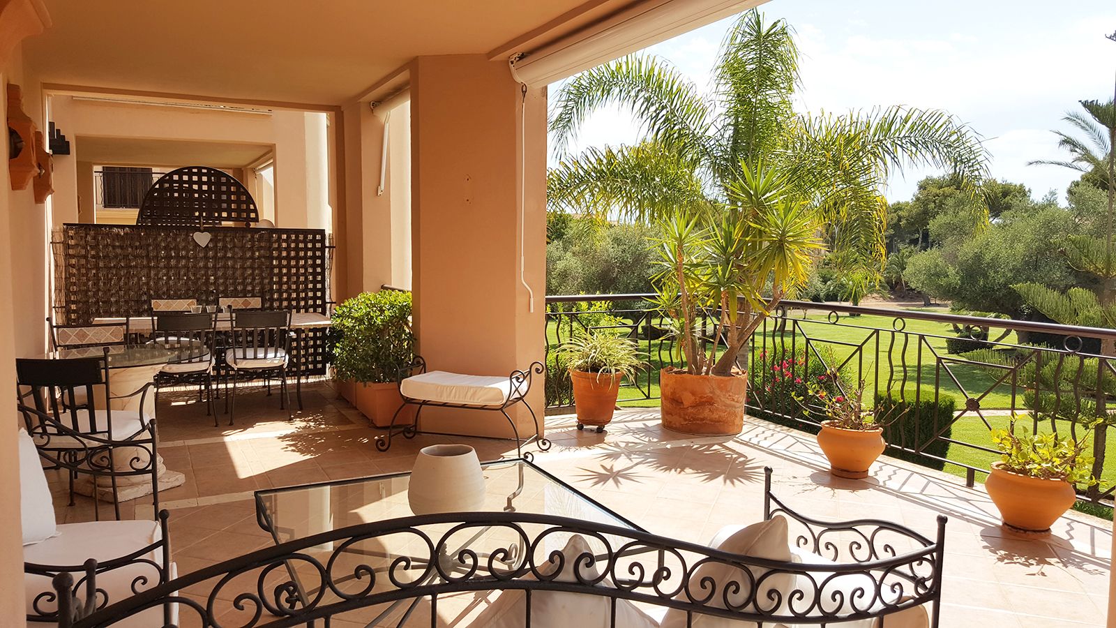 Terrace of Apartment to rent in Calvià  with Air Conditioner, Furnished and Community pool